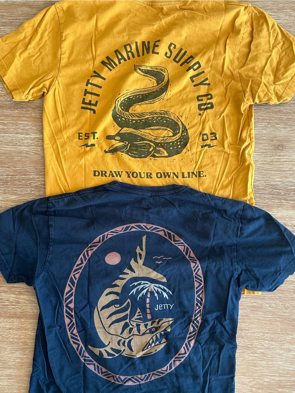 Jetty Graphic Tee Bundle - Mustard & Navy - Picture 6 of 9